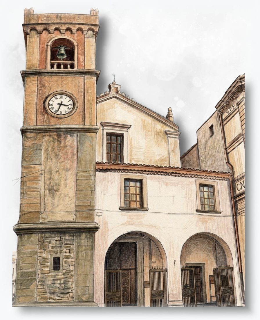 Disegno della Chiesa di San Francesco di Paola
