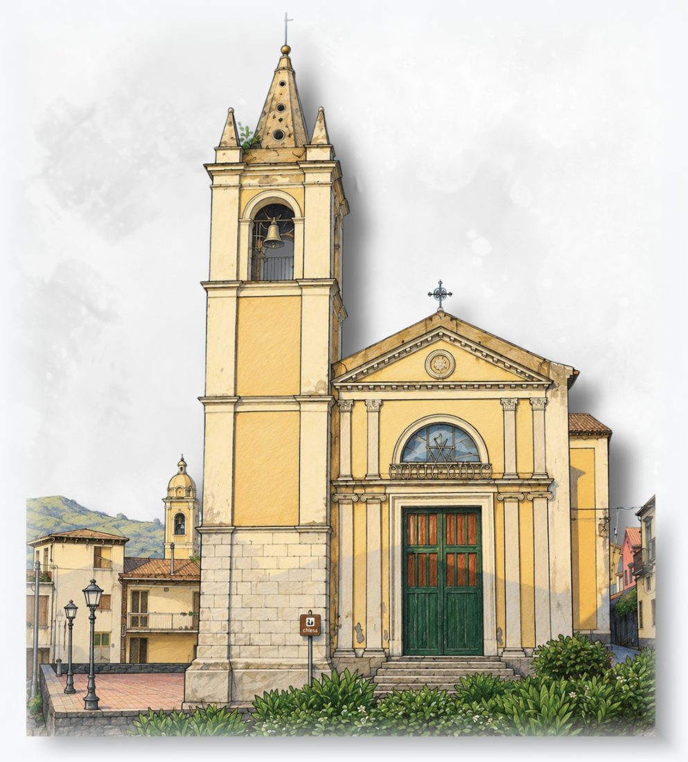 Disegno della Chiesa di Sant’Egidio Abate